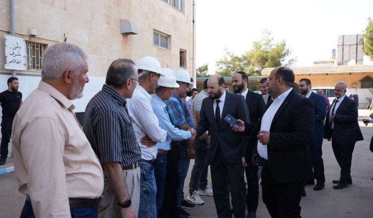 جولة تفقدية لوزير الطاقة في محطة حلب الحرارية