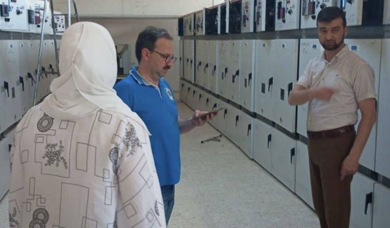 مدير كهرباء ريف دمشق يتفقد محطات التحويل المغذية للمنطقة الصناعية